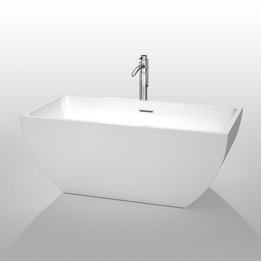 WYNDHAM COLLECTION Rachel 59-Inch Soaking Bathtub