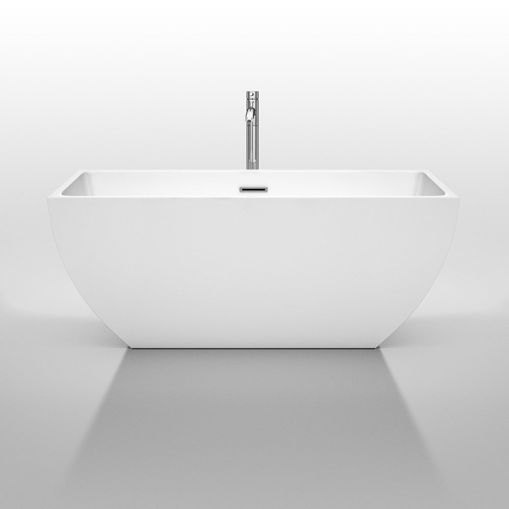 WYNDHAM COLLECTION Rachel 59-Inch Soaking Bathtub