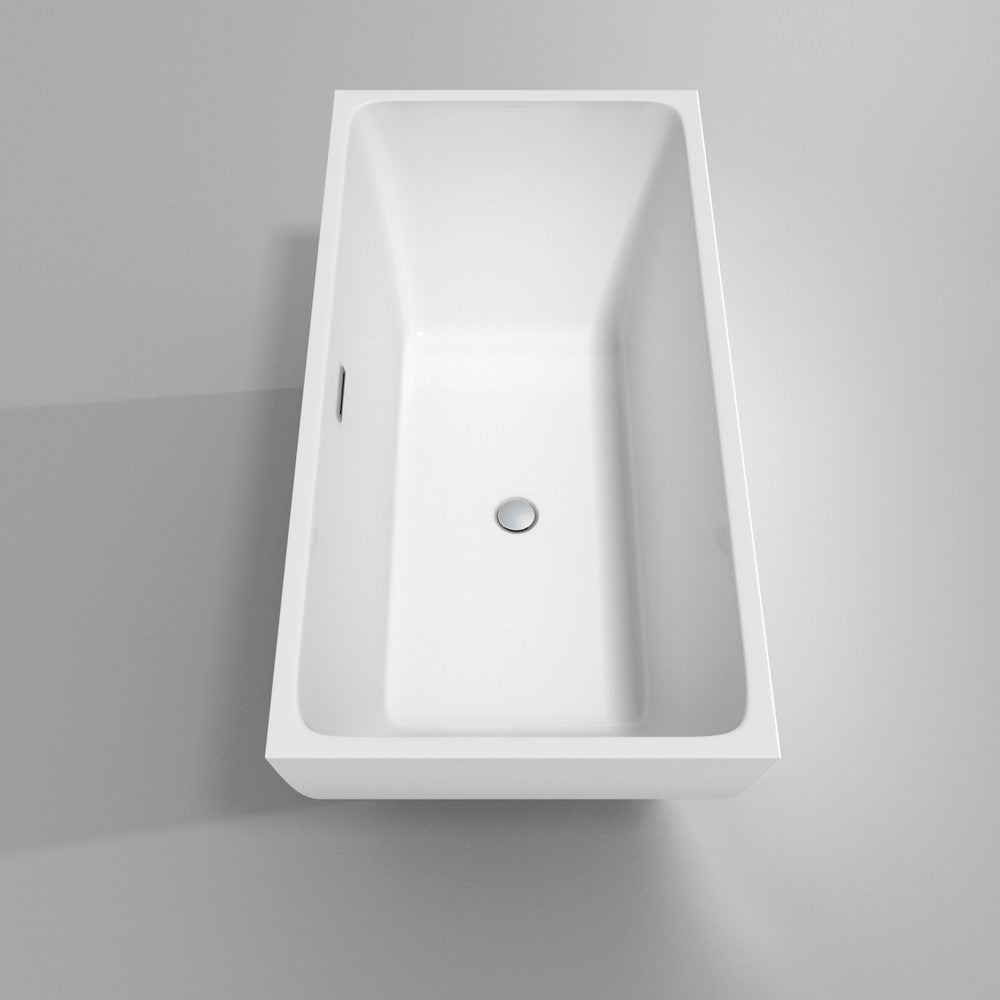 WYNDHAM COLLECTION Rachel 59-Inch Soaking Bathtub