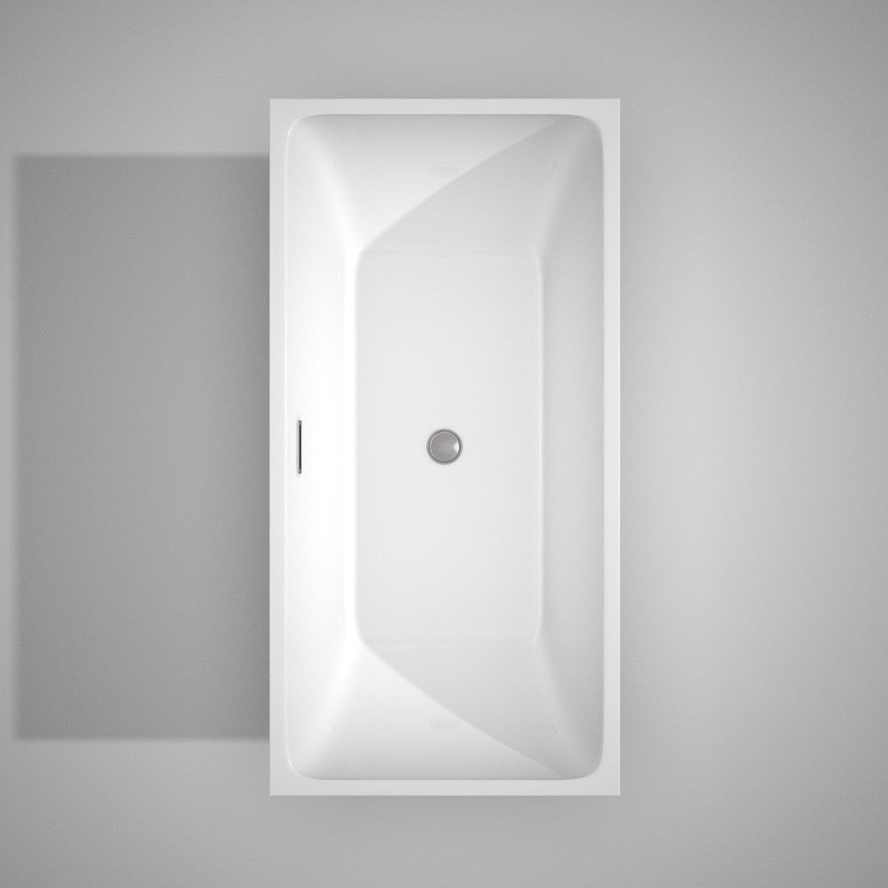 WYNDHAM COLLECTION Rachel 59-Inch Soaking Bathtub