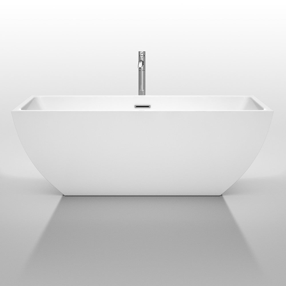 WYNDHAM COLLECTION Rachel 67-Inch Soaking Bathtub