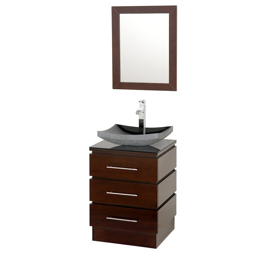 WYNDHAM COLLECTION Rioni 22-Inch Vanity Set - Espresso