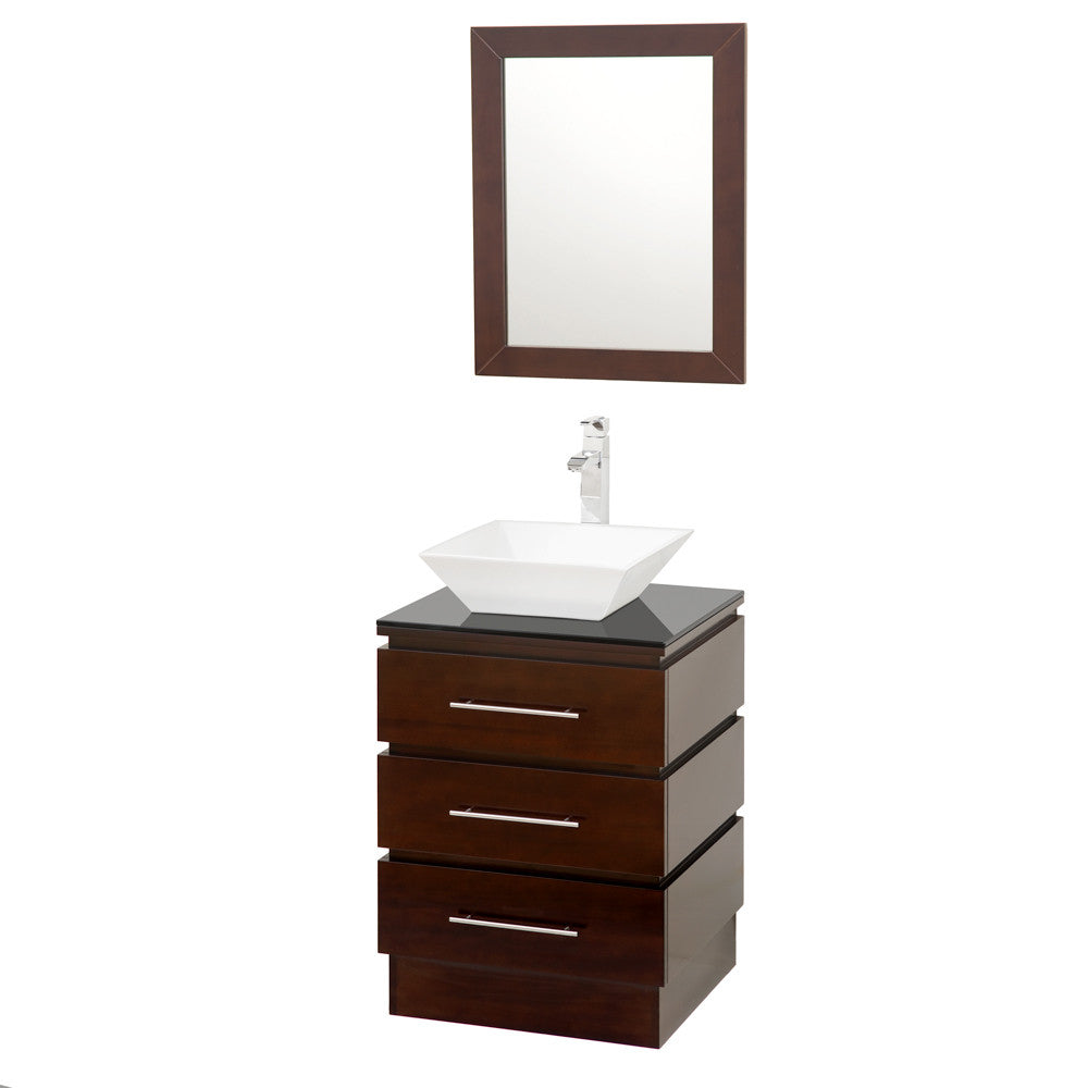 WYNDHAM COLLECTION Rioni 22-Inch Vanity Set - Espresso