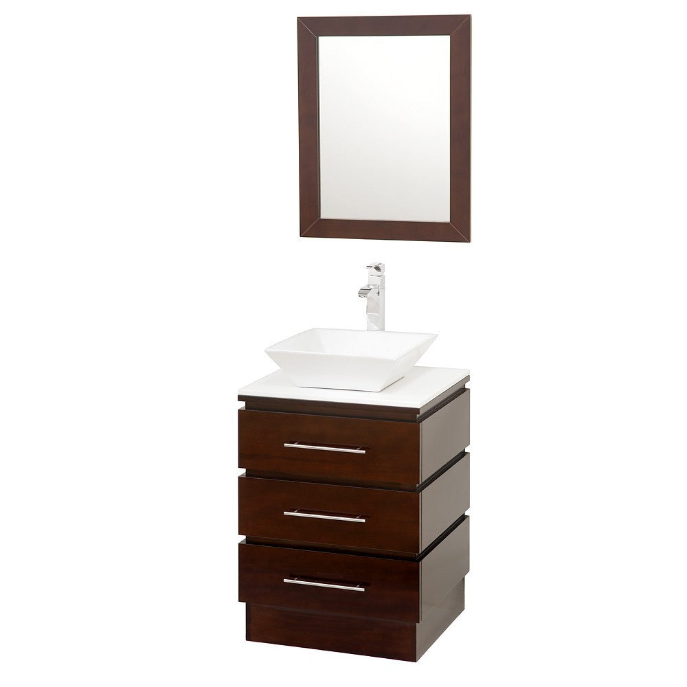 WYNDHAM COLLECTION Rioni 22-Inch Vanity Set - Espresso