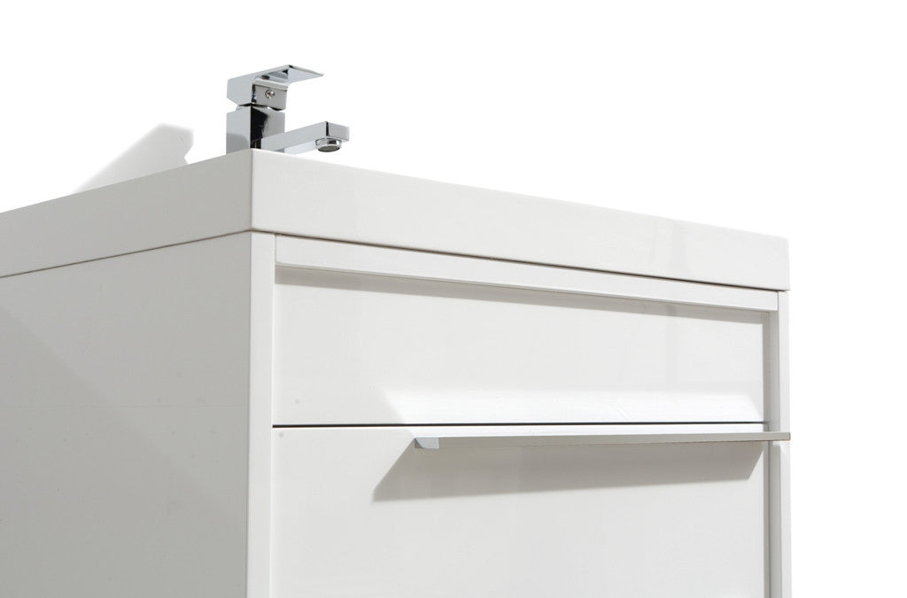 Aquamoon Roma 24" Modern Bathroom Vanity Set - White