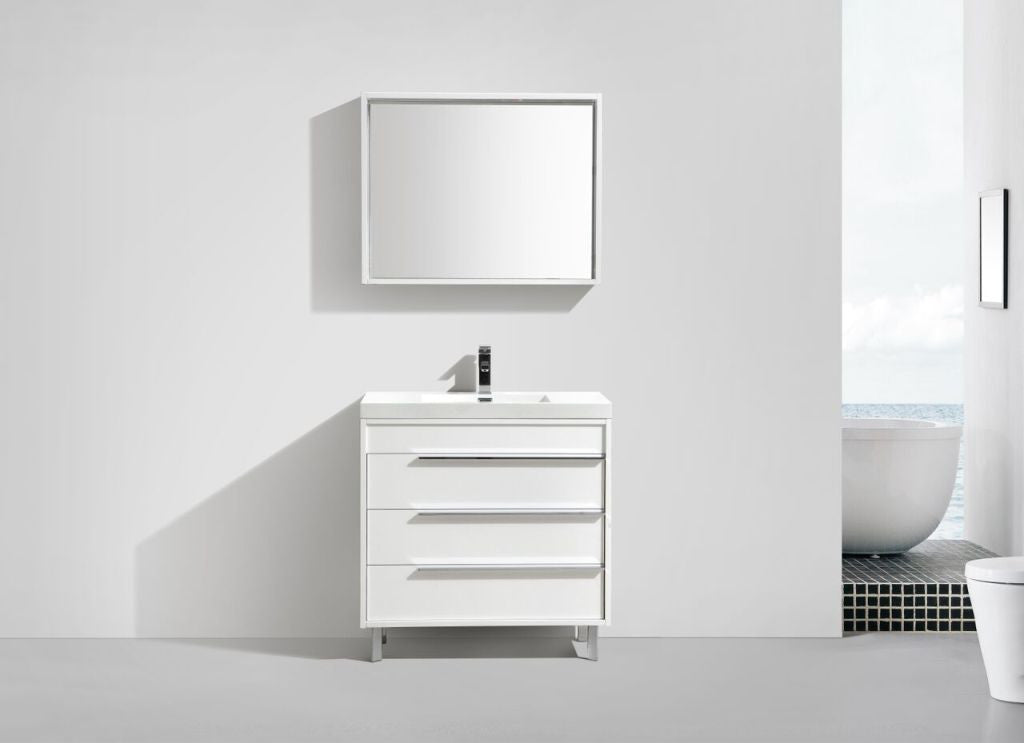 Aquamoon Roma 31" modern Bathroom Vanity Set - White