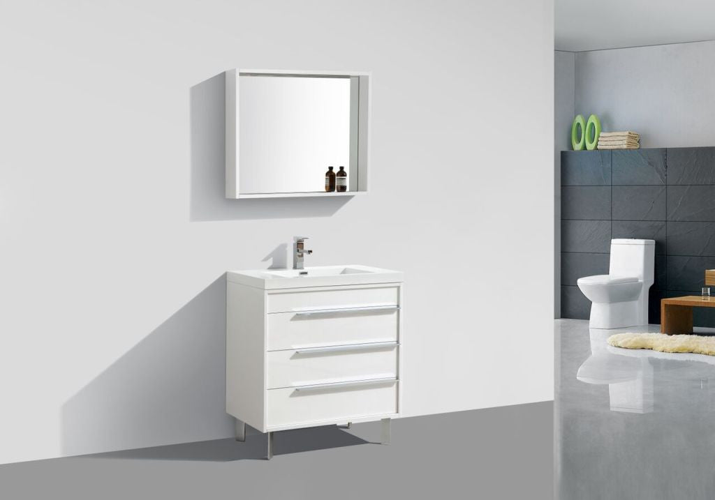Aquamoon Roma 31" modern Bathroom Vanity Set - White