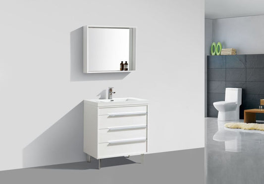 Aquamoon Roma 31" modern Bathroom Vanity Set - White