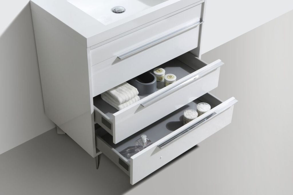 Aquamoon Roma 31" modern Bathroom Vanity Set - White
