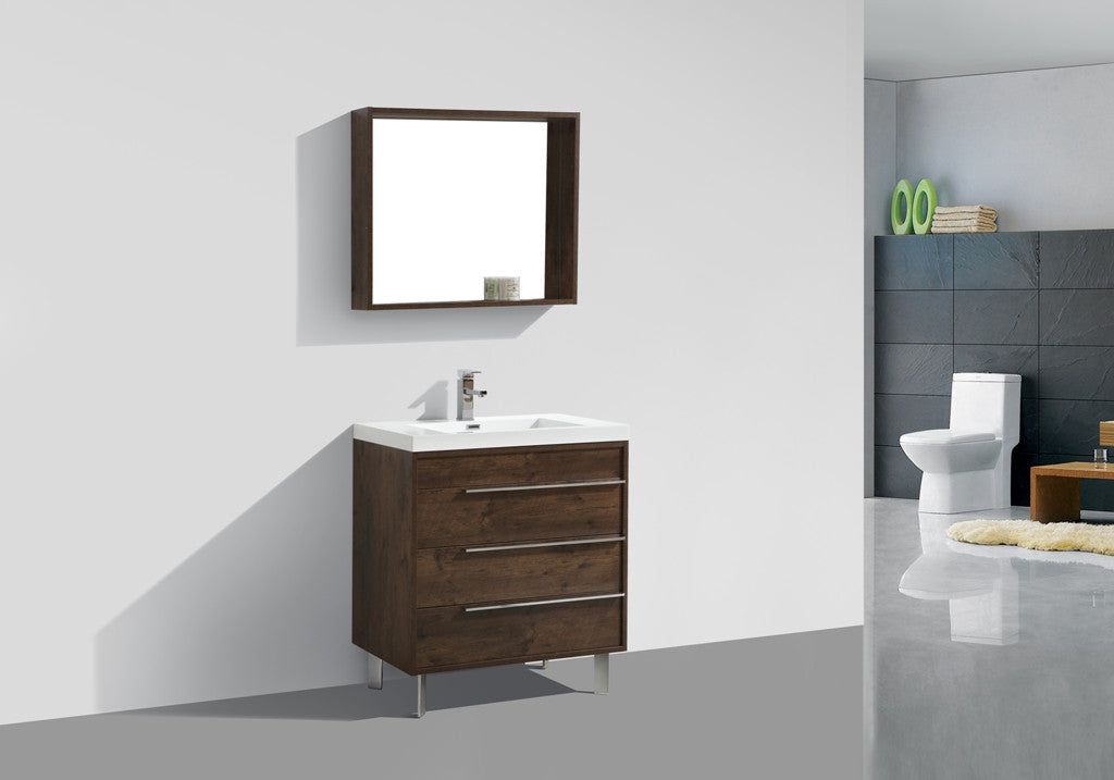 Aquamoon Roma 31 Modern Bathroom Vanity Set - Rosewood