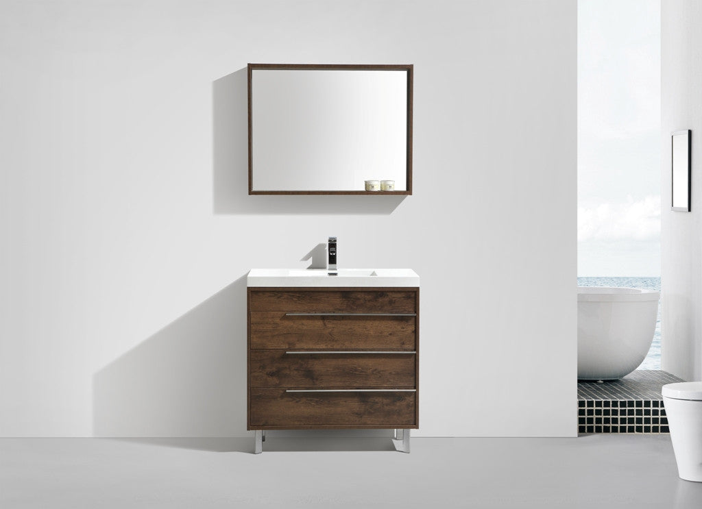 Aquamoon Roma 31 Modern Bathroom Vanity Set - Rosewood