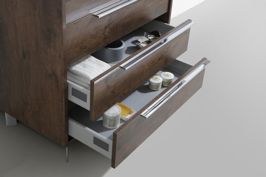 Aquamoon Roma 31 Modern Bathroom Vanity Set - Rosewood