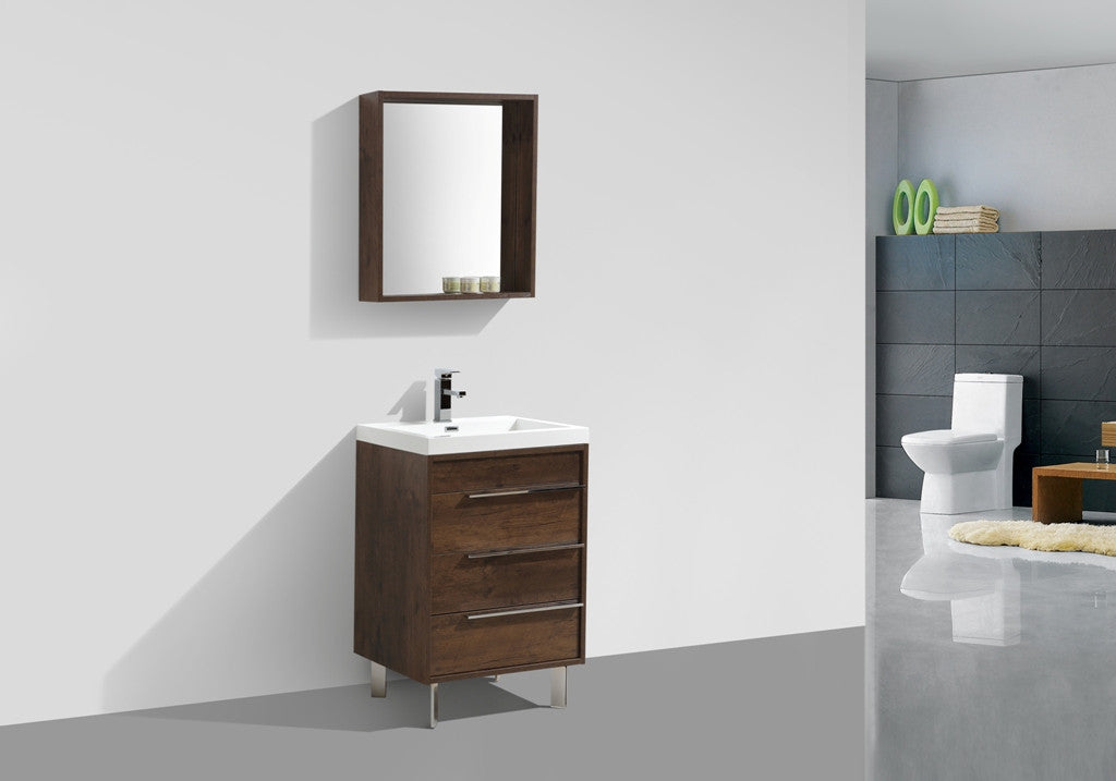 Aquamoon Roma 24 Modern Bathroom Vanity - Rosewood