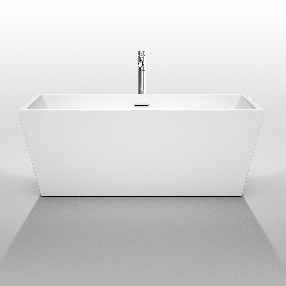 WYNDHAM COLLECTION Sara 63-Inch Soaking Bathtub