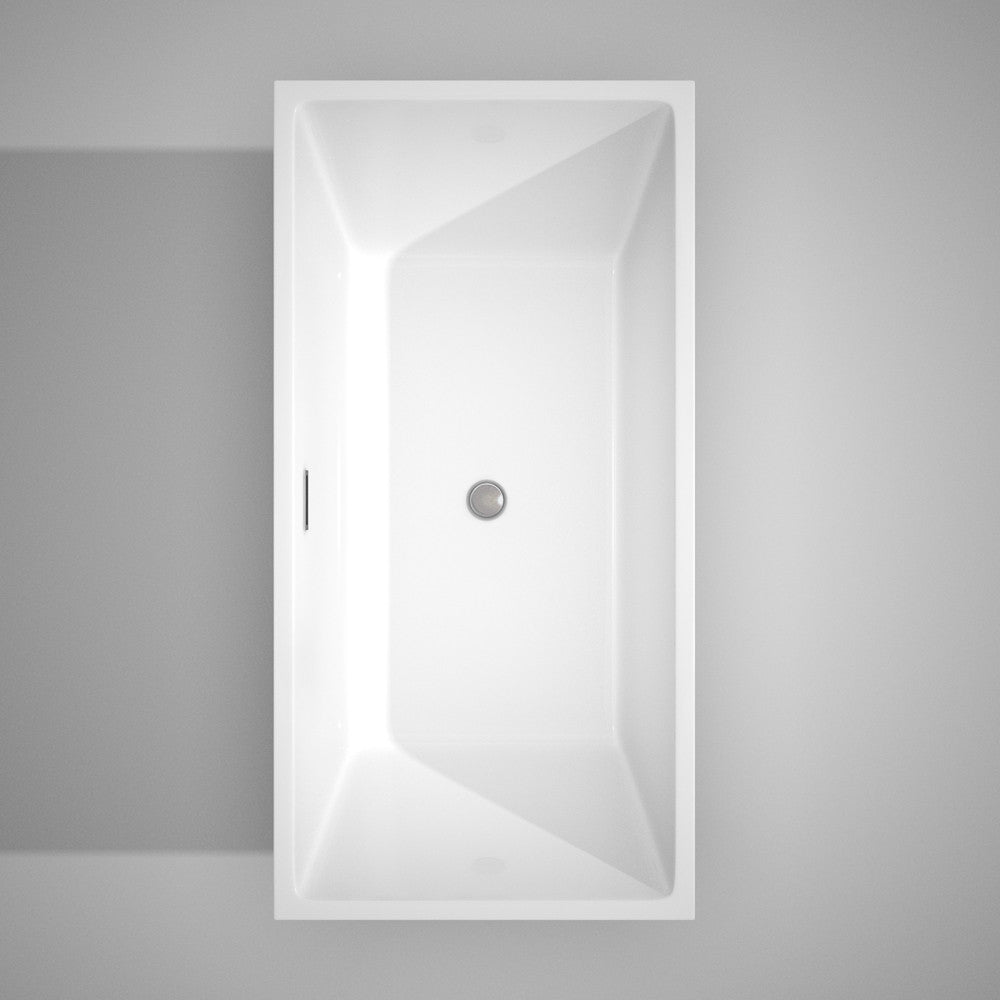 WYNDHAM COLLECTION Sara 63-Inch Soaking Bathtub