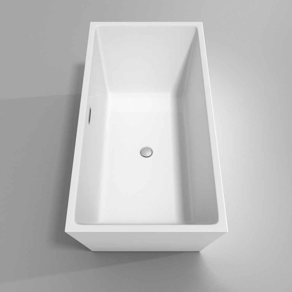 WYNDHAM COLLECTION Sara 63-Inch Soaking Bathtub