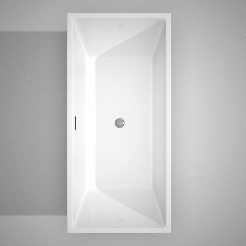 WYNDHAM COLLECTION Sara 67-Inch Soaking Bathtub