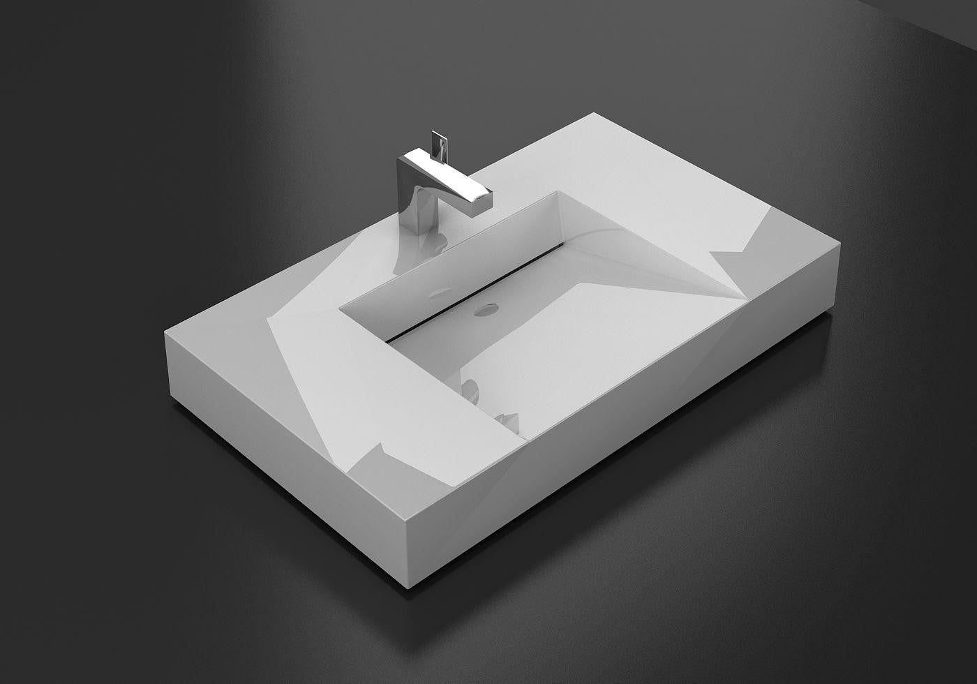 Aquamoon Venice 83" Double Modern Bathroom Vanity set - White