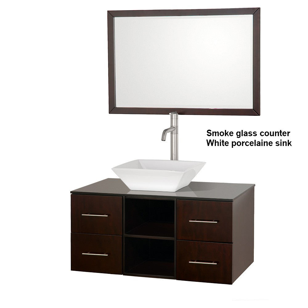 Abba 36-Inch Vanity Set - Espresso