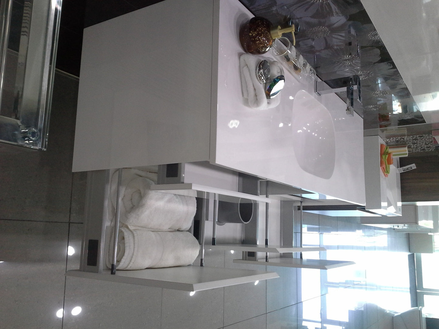 Aquamoon Soul 58 Modern Bathroom Vanity Set - White