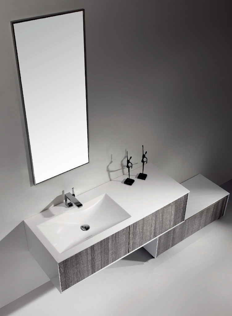 Aquamoon Star 52 Modern Bathroom Vanity Set - Ash Gray