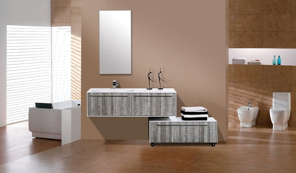 Aquamoon Star 52 Modern Bathroom Vanity Set - Ash Gray