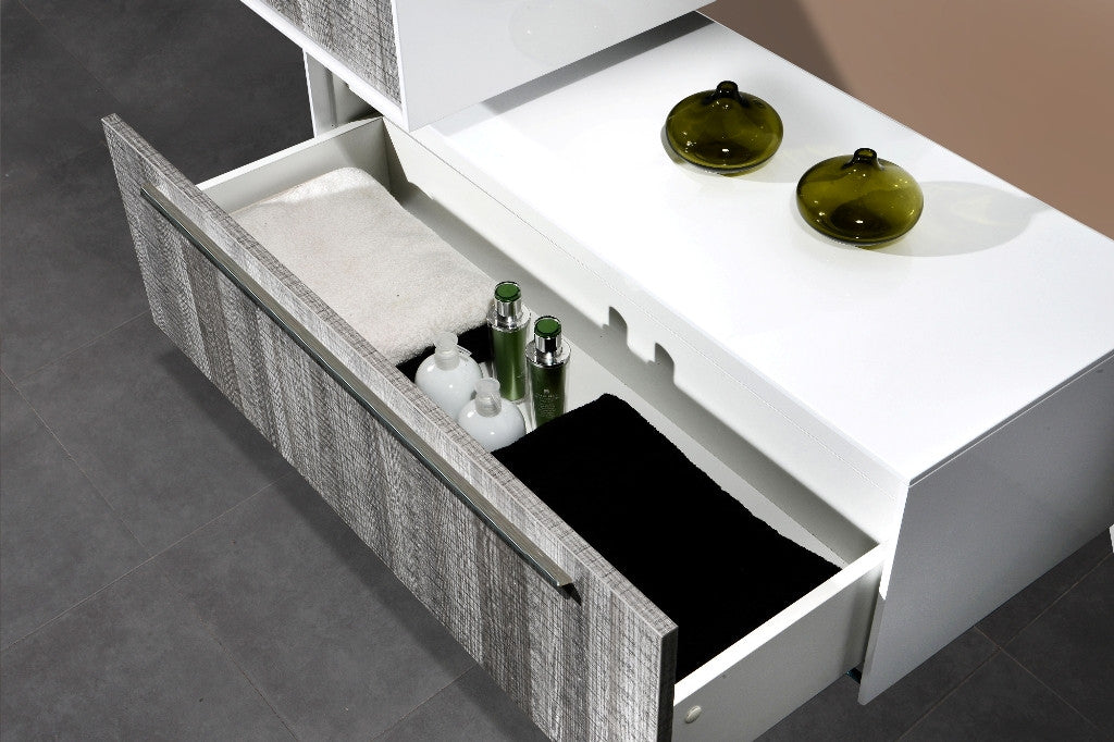 Aquamoon Star 52 Modern Bathroom Vanity Set - Ash Gray