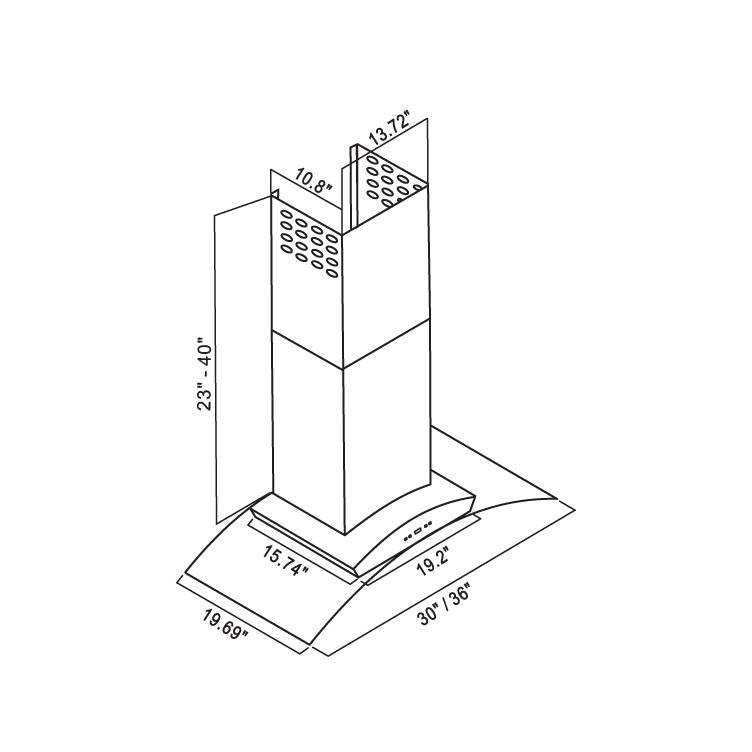 Cavaliere SV218D-30 Wall Mounted Range Hood