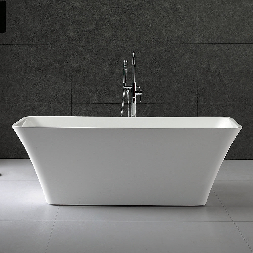 WYNDHAM COLLECTION Tiffany 59-Inch Small Soaking Bathtub