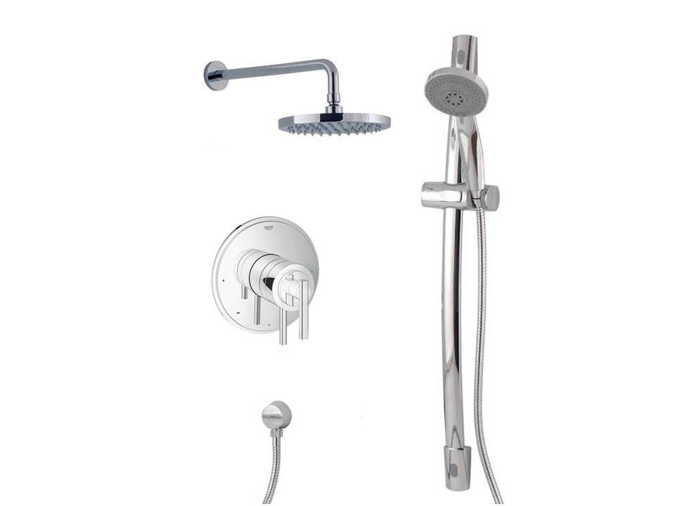 GROHE Timeless Dual Function Modern Bathroom Shower Set