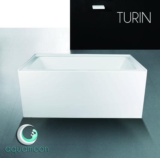 Aquamoon Turin Right Bathtub With Apron