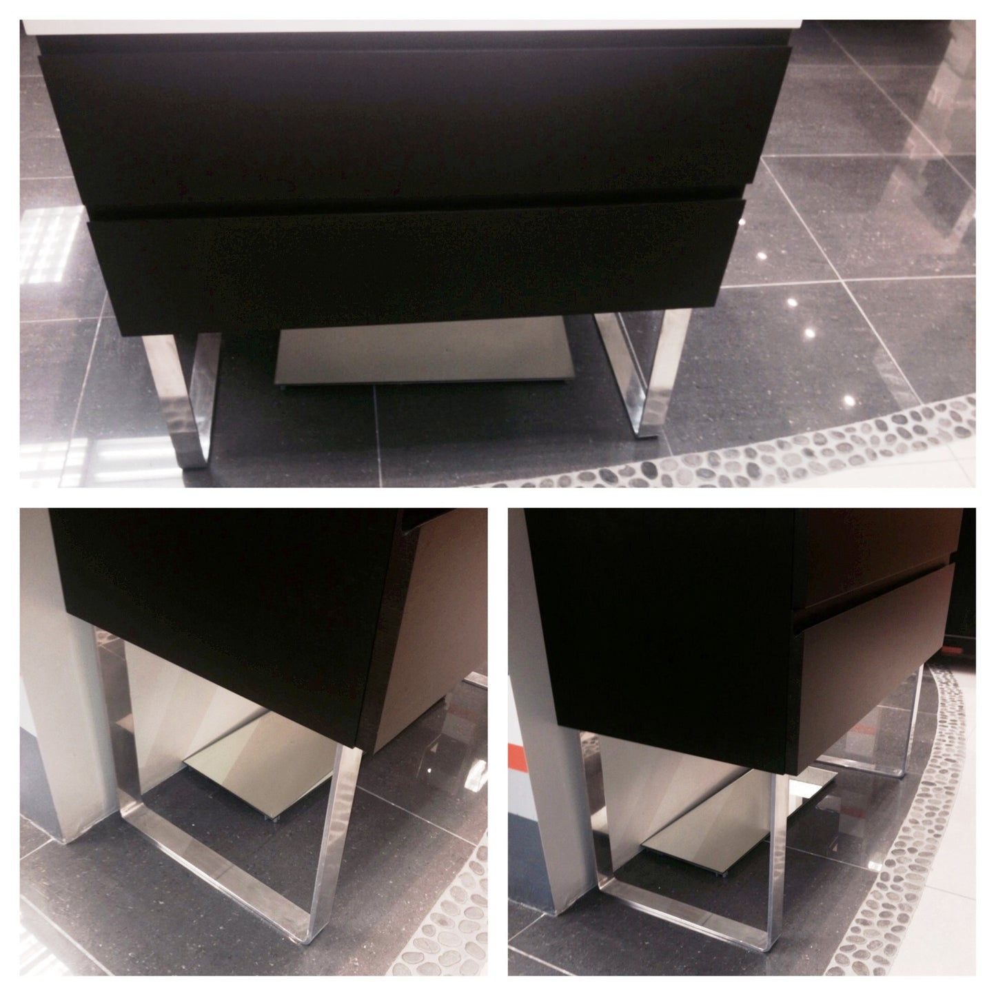 Aquamoon Venice 24" Modern Bathroom Vanity Set - Grey Oak