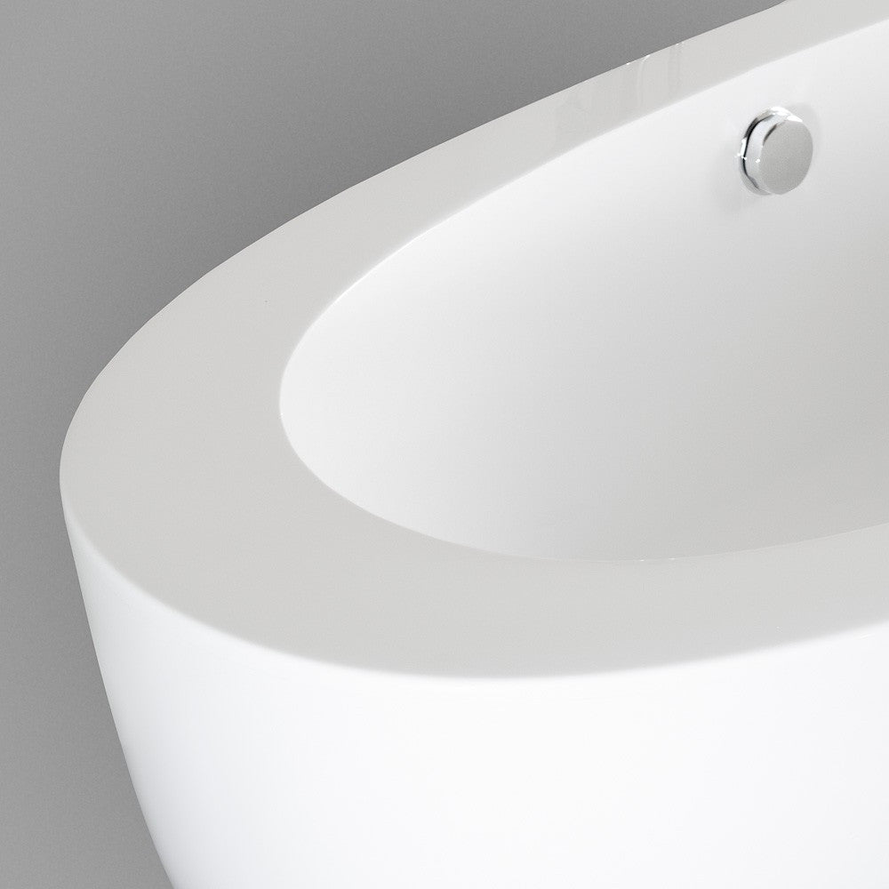 WYNDHAM COLLECTION Uva 69-Inch Soaking Bathtub