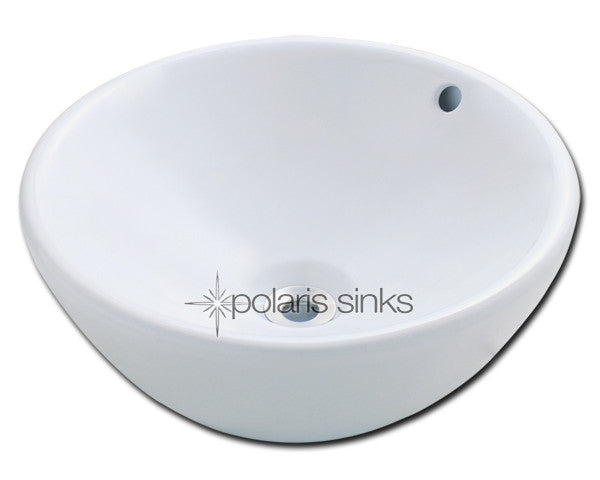 Polaris V2200 White Porcelain Vessel Sink