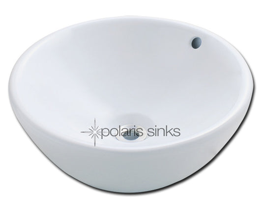 Polaris V2200 White Porcelain Vessel Sink