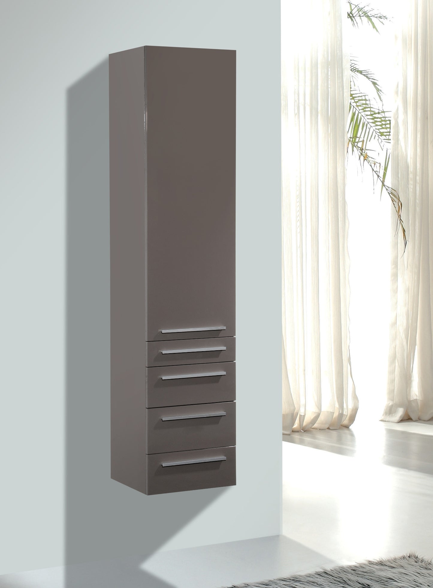 Aquamoon Venice 39 Modern Bathroom Vanity Set - Grey Brown