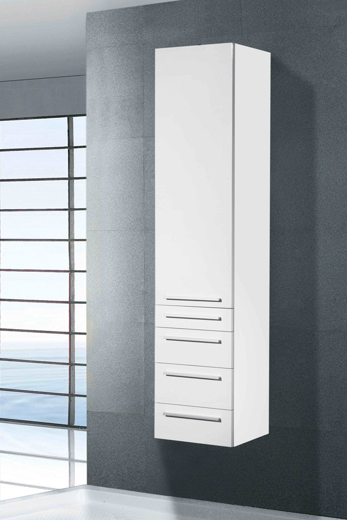 Aquamoon Venice 83" Double Modern Bathroom Vanity set - White