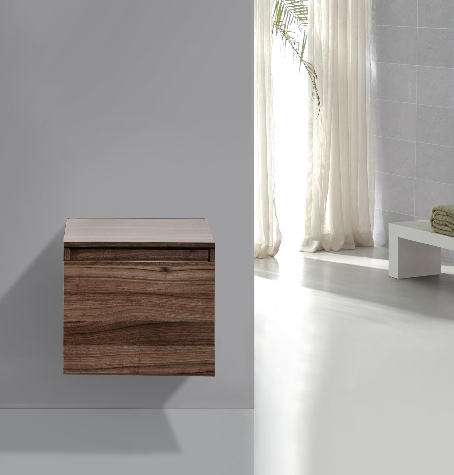 Aquamoon Venice Modern Side Cabinet - Walnut