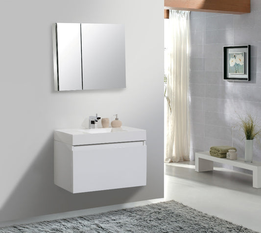 Aquamoon Venice 31" Modern Bathroom Vanity Set - White