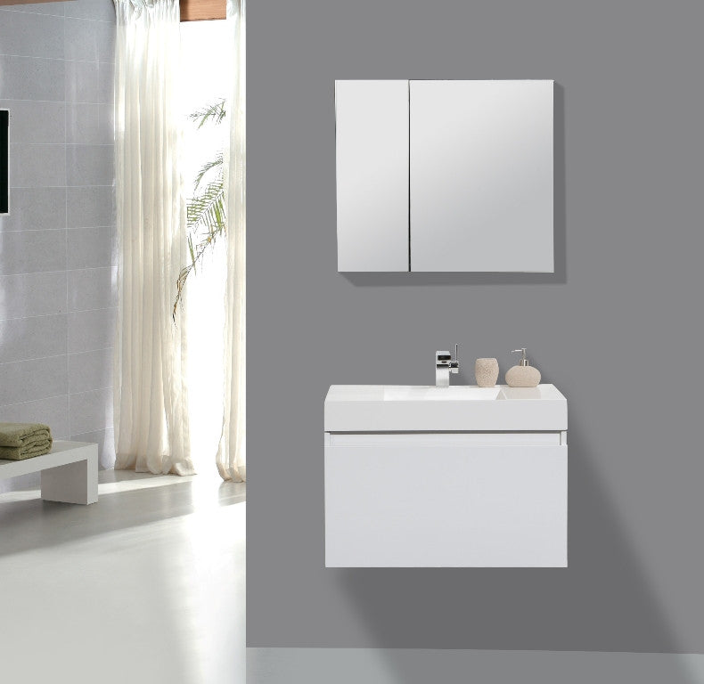 Aquamoon Venice 31" Modern Bathroom Vanity Set - White