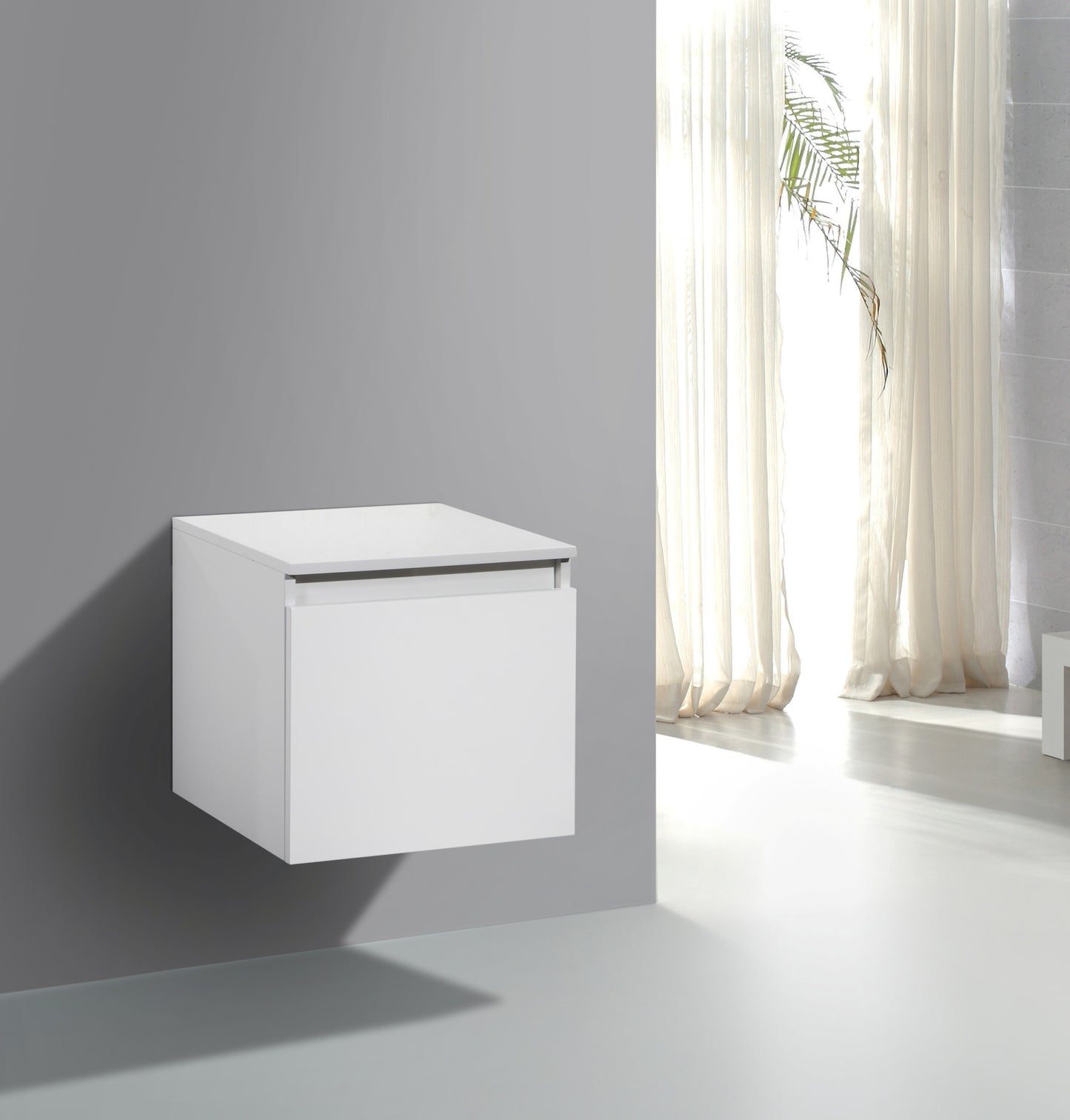 Aquamoon Venice Modern Side Cabinet - White