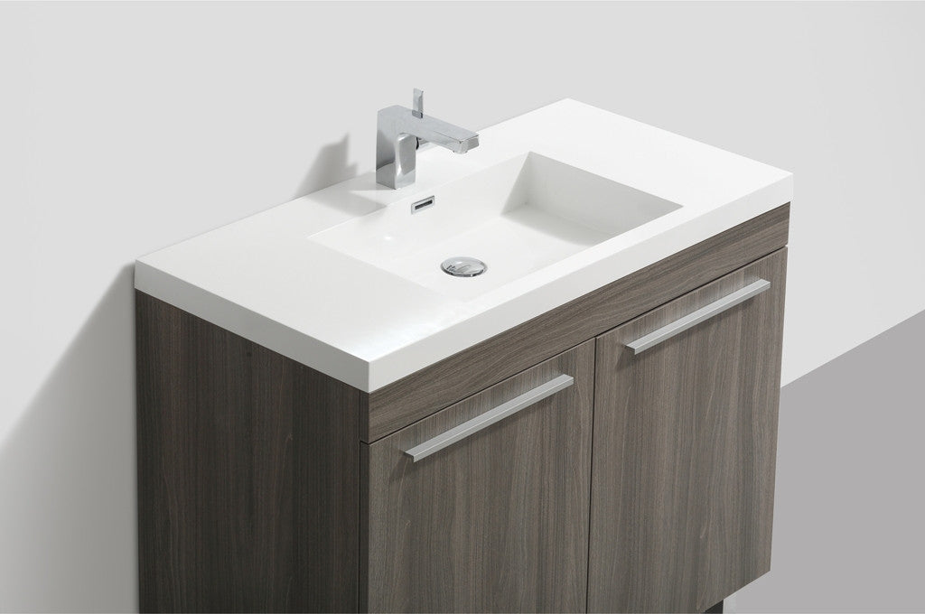 Aquamoon Ocean 39 1/8 Maple Grey modern Bathroom Vanity Set