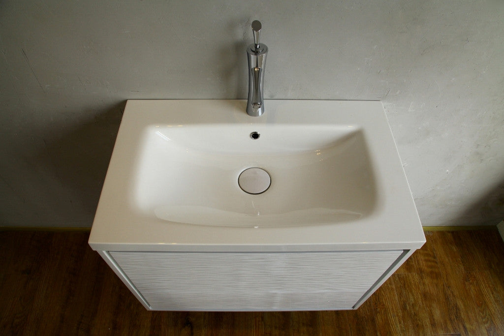 Aquamoon Wave 31 Modern Bathroom Vanity Set - White