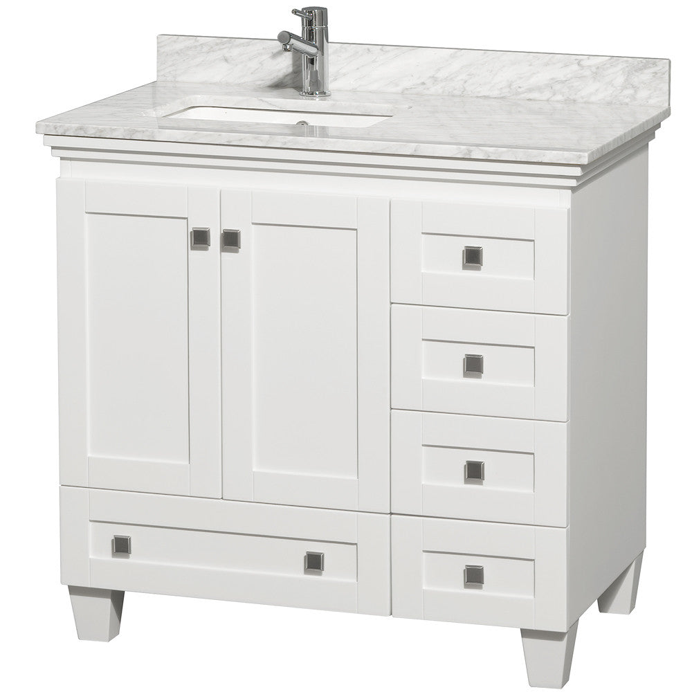 WYNDHAM COLLECTION Acclaim 36" Bathroom Vanity Set - White