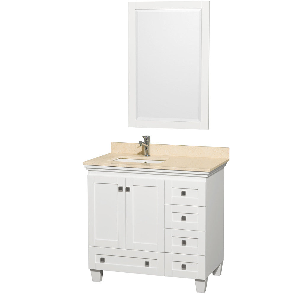 WYNDHAM COLLECTION Acclaim 36" Bathroom Vanity Set - White