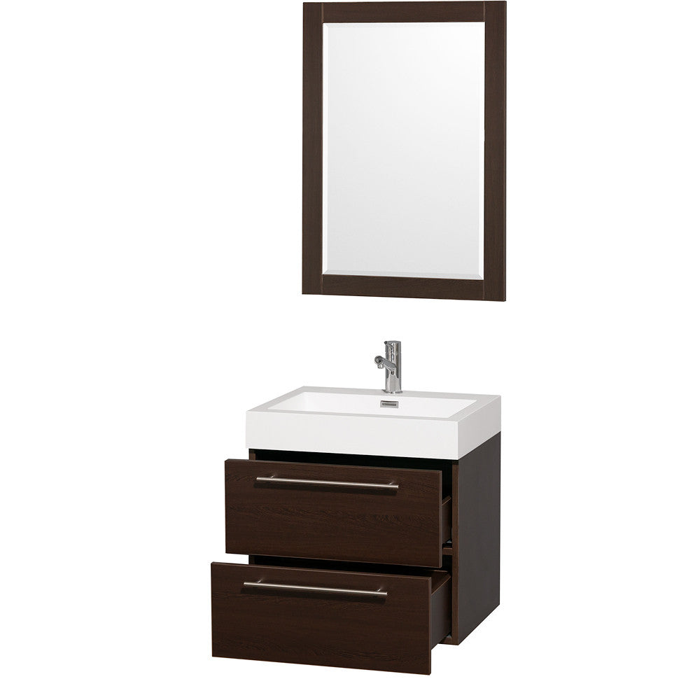 Wyndham Collection Amare 24 Bathroom Vanity Set - Espresso