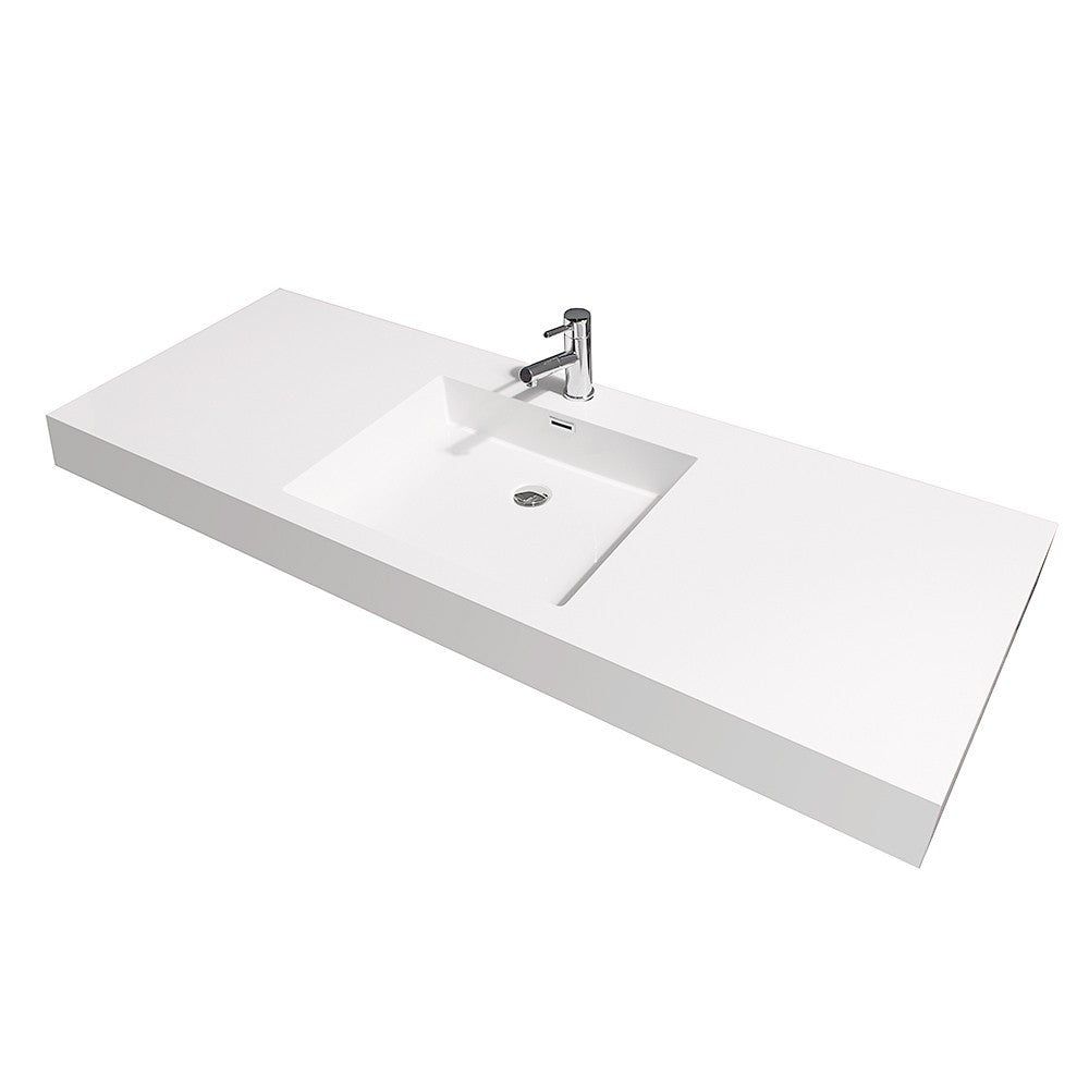 Wyndham Collection Amare 60 Single Bathroom Vanity Set - Glossy White