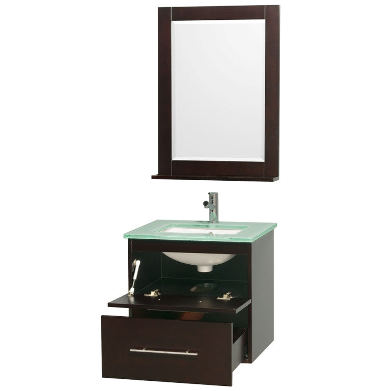 WYNDHAM COLLECTION Centra 24" Bathroom Vanity Set - Espresso