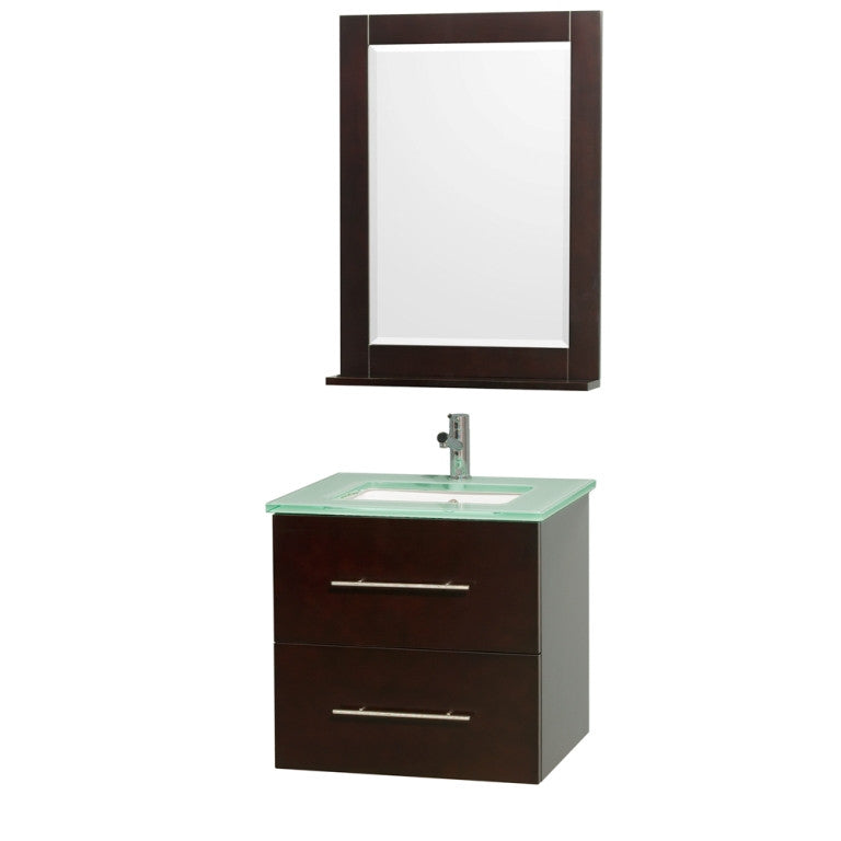 WYNDHAM COLLECTION Centra 24" Bathroom Vanity Set - Espresso