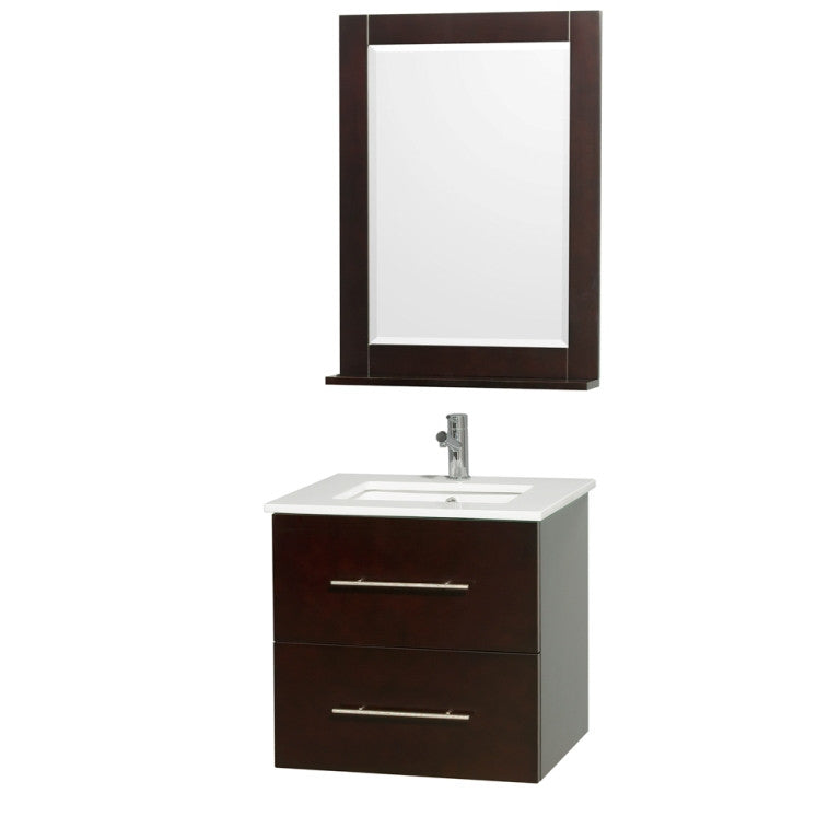 WYNDHAM COLLECTION Centra 24" Bathroom Vanity Set - Espresso